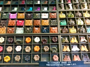 Rows and rows of leather miniatures!